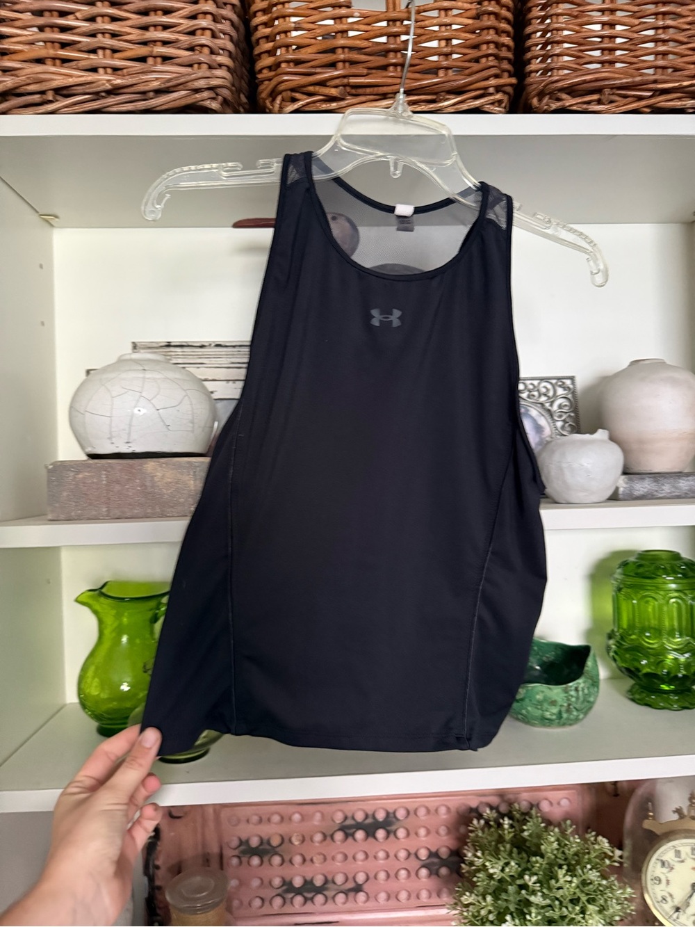 Under Armour Black Performance Mesh-Back Tank